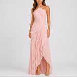 Betsy | Women's Pleated Halter Maxi Wedding Guest Dress
