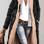 Romilly | Women's Fleece Lined Quilted Hooded Puffer Jacket - Army