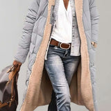 Romilly | Women's Fleece Lined Quilted Hooded Puffer Jacket - Grey