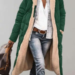 Romilly | Women's Fleece Lined Quilted Hooded Puffer Jacket - Army Green