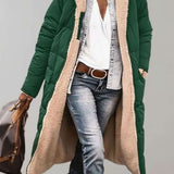 Romilly | Women's Fleece Lined Quilted Hooded Puffer Jacket - Army Green