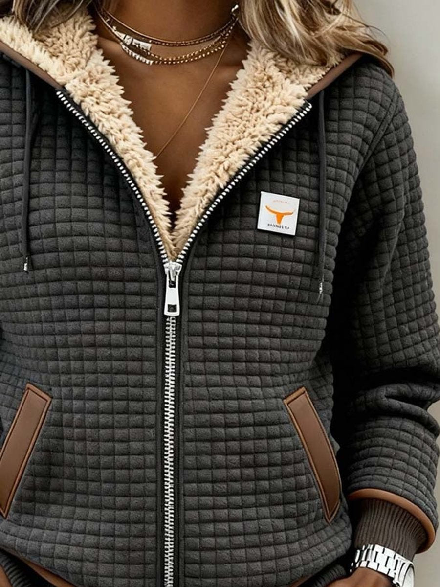 Helena | Women's Fleece Lined Quilted Hooded Puffer Jacket
