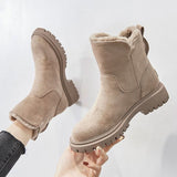 Rosa | Women's Fleece Lined Suede Look Ankle Boots