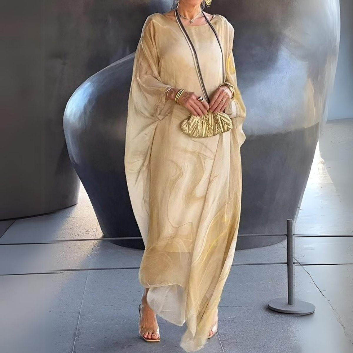Anne | Women's Long Sleeve Oversized Maxi Dress