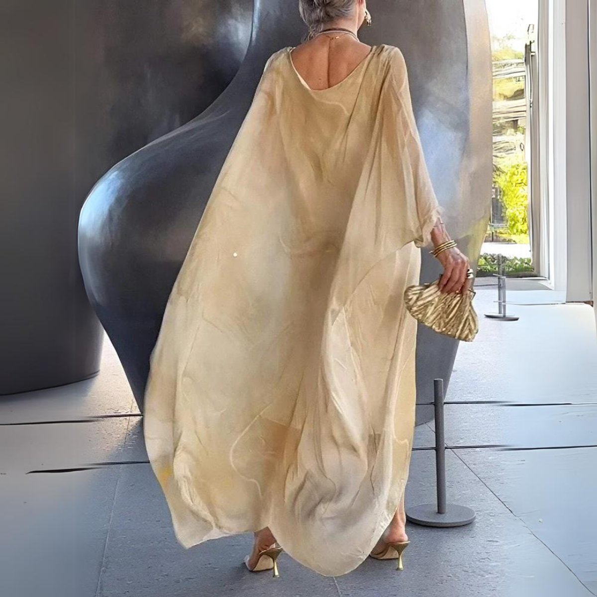 Anne | Women's Long Sleeve Oversized Maxi Dress