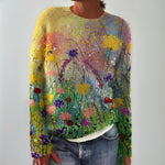 June | Women's Long Sleeve Floral Jumper - Multicolour