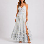 Cindy | Women's Corset Floral Maxi Wedding Guest Dress