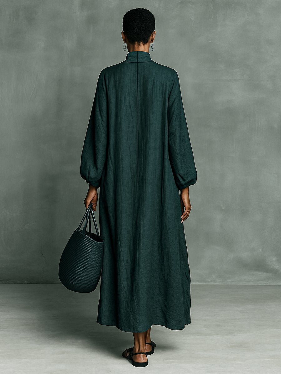 Chloe | Women's Long Sleeve Floral Embroidered Maxi Dress