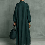 Chloe | Women's Long Sleeve Floral Embroidered Maxi Dress