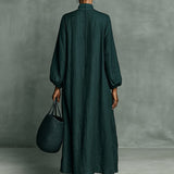 Chloe | Women's Long Sleeve Floral Embroidered Maxi Dress