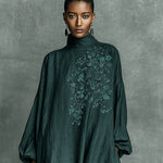 Chloe | Women's Long Sleeve Floral Embroidered Maxi Dress
