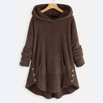 Amanda | Women's Hooded Coat - Brown