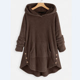 Amanda | Women's Hooded Coat - Brown