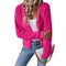 Chelsea | Women's Button Front V Neck Cardigan - Magenta