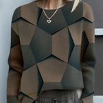 Lara | Women's Long Sleeve Geometric Jumper