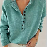 Sloane | Women's Long Sleeve V Neck Relaxed Fit Jumper