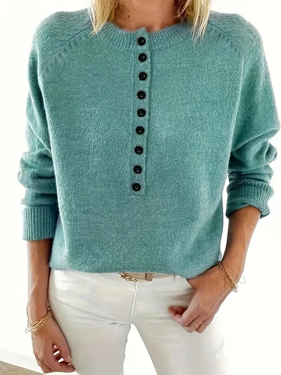 Sloane | Women's Long Sleeve V Neck Relaxed Fit Jumper