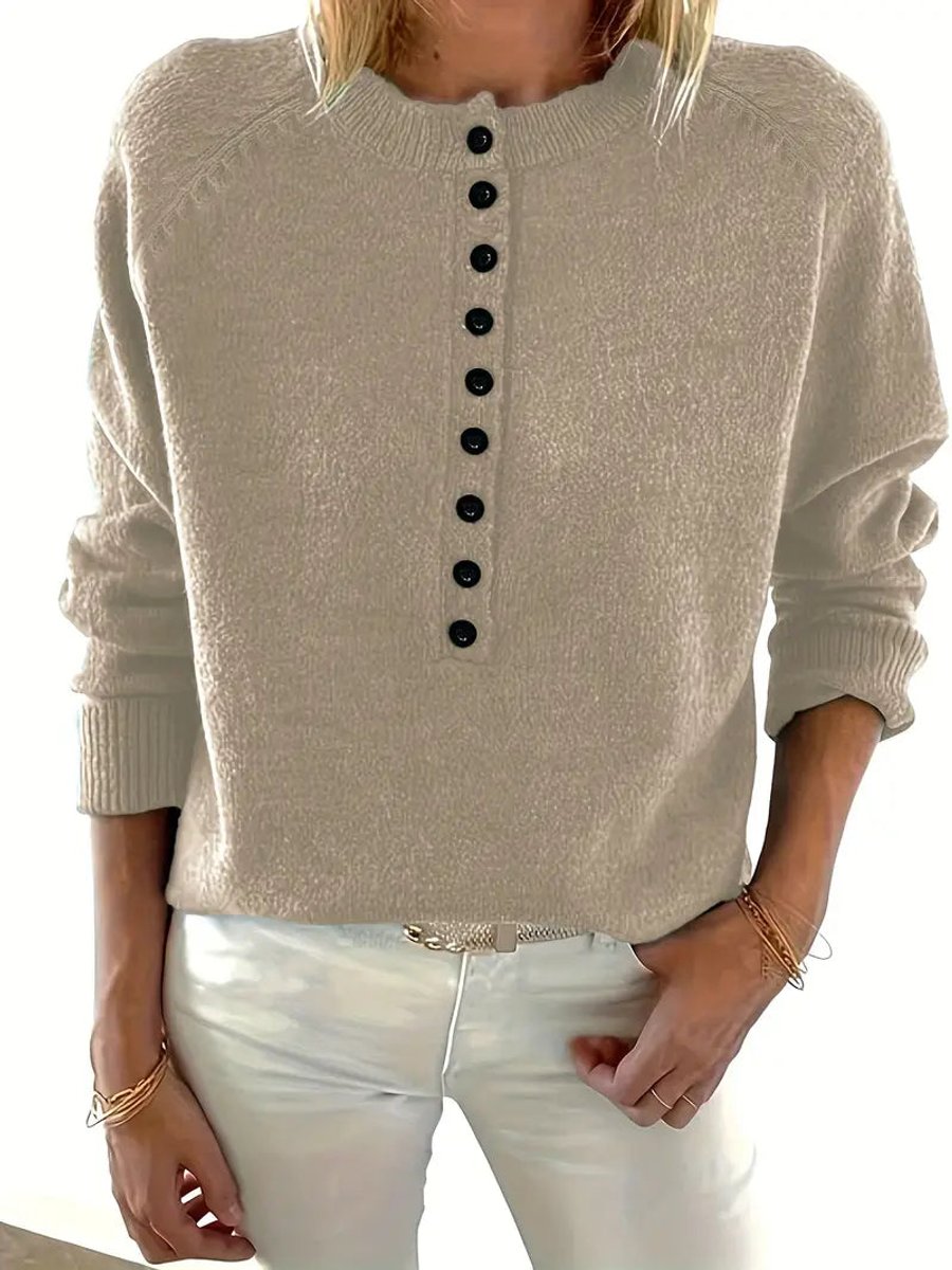 Sloane | Women's Long Sleeve V Neck Relaxed Fit Jumper