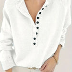 Sloane | Women's Long Sleeve V Neck Relaxed Fit Jumper