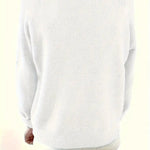 Sloane | Women's Long Sleeve V Neck Relaxed Fit Jumper - White