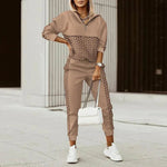 Iris | Women's Hooded Oversized Half Zip Hoodie - Brown
