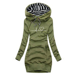 Poppy | Women's Hooded Long Sleeve Jumper - Green