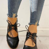 Zinnia | Women's Block Heel T Bar Brogue Shoes