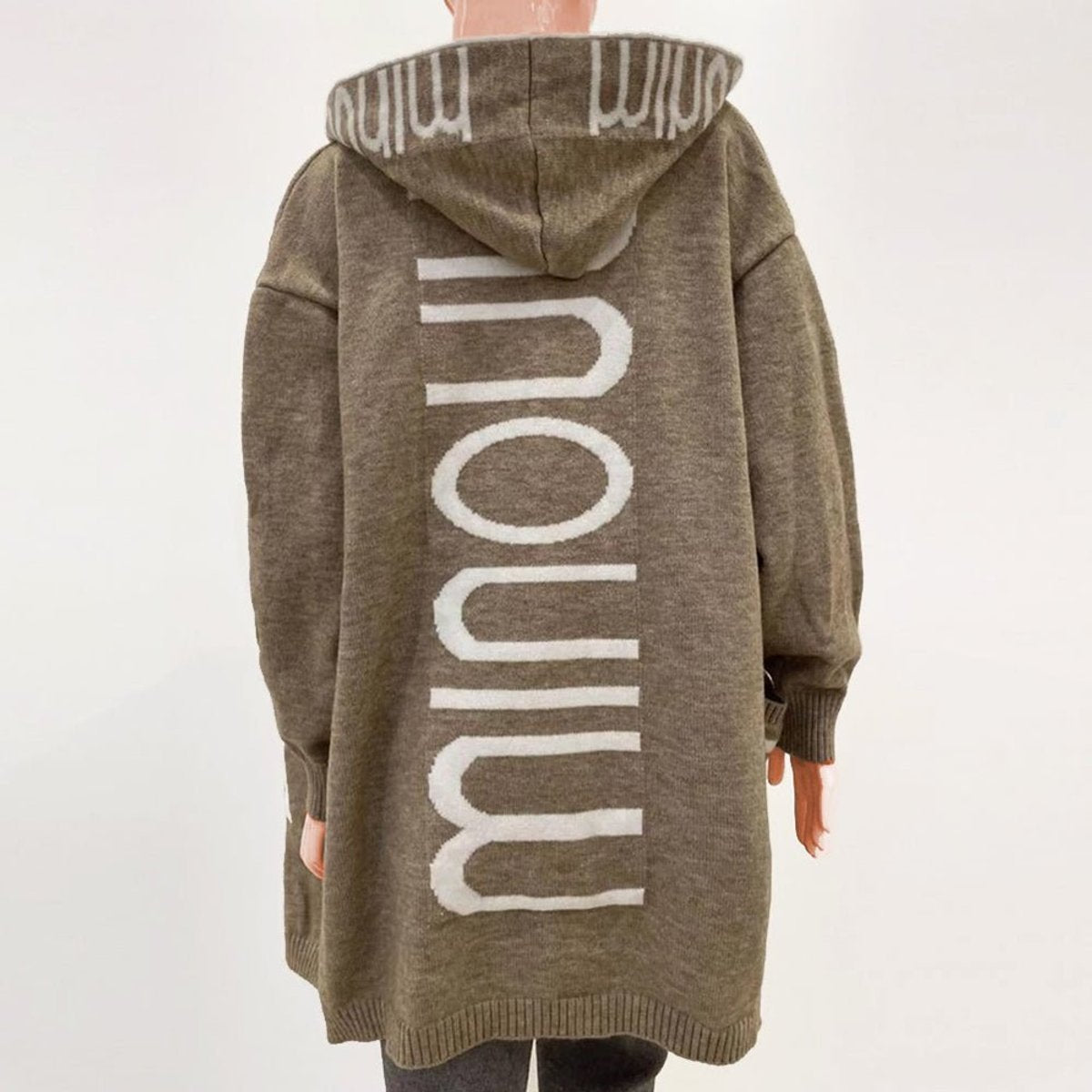 Ingrid | Women's Hooded Open Front Longline Coat