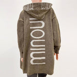 Ingrid | Women's Hooded Open Front Longline Coat