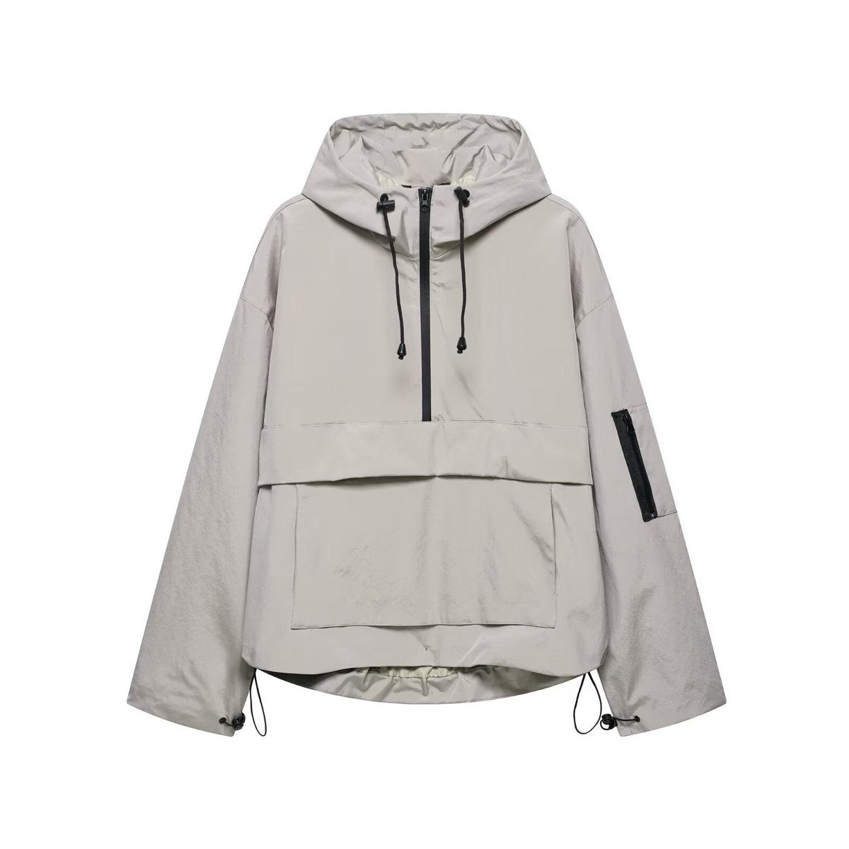 Bridget | Women's Quilted Hooded Windproof Puffer Jacket - Grey
