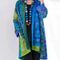 Jessica | Women's Open Front Longline Boho Cardigan - Blue