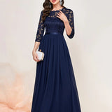 Ethel | Women's Three Quarter Sleeve Maxi Dress