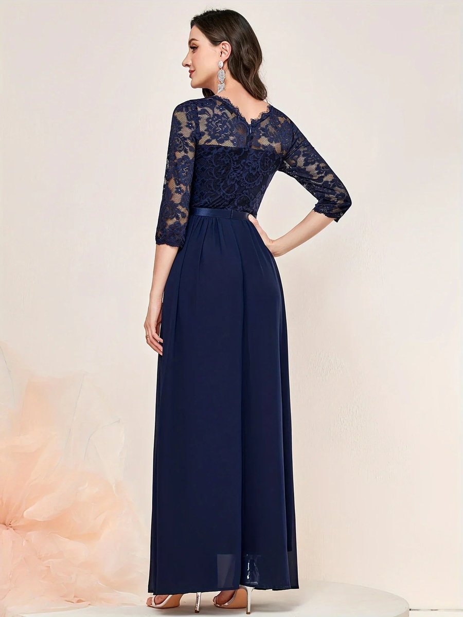 Ethel | Women's Three Quarter Sleeve Maxi Dress