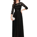Ethel | Women's Three Quarter Sleeve Maxi Dress