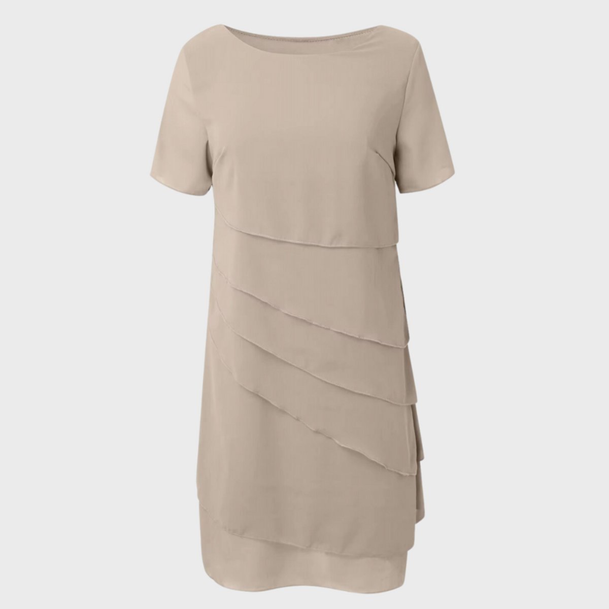 Ava | Women's Chiffon Short Sleeve Midi Cocktail Dress