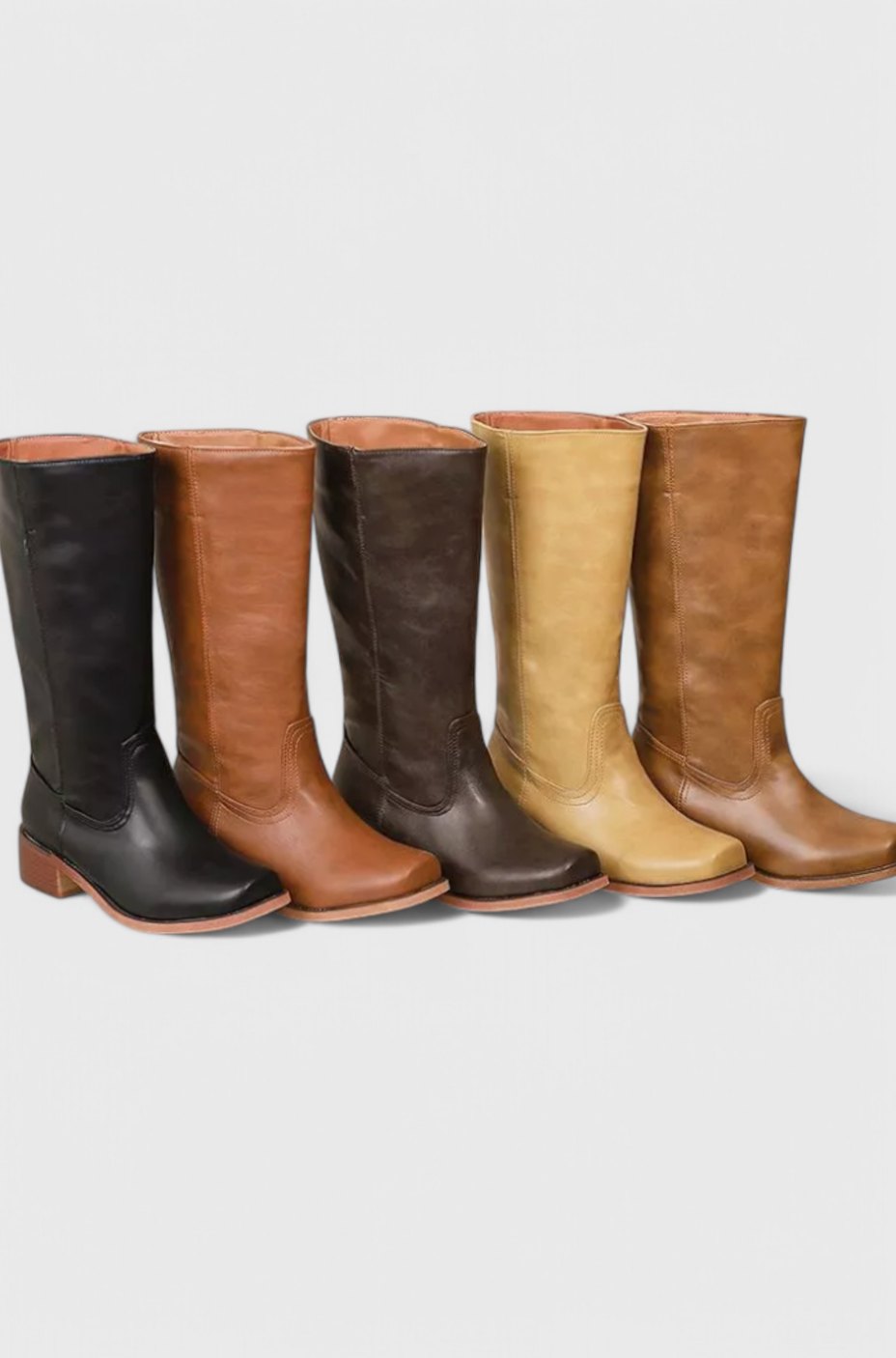 Josephine | Women's Leather Look Knee-High Boots
