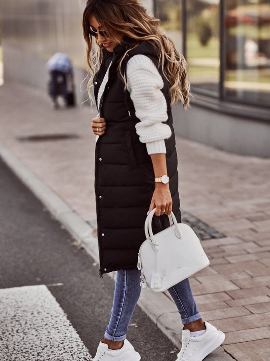 Valerie | Women's Quilted Hooded Sleeveless Puffer Jacket