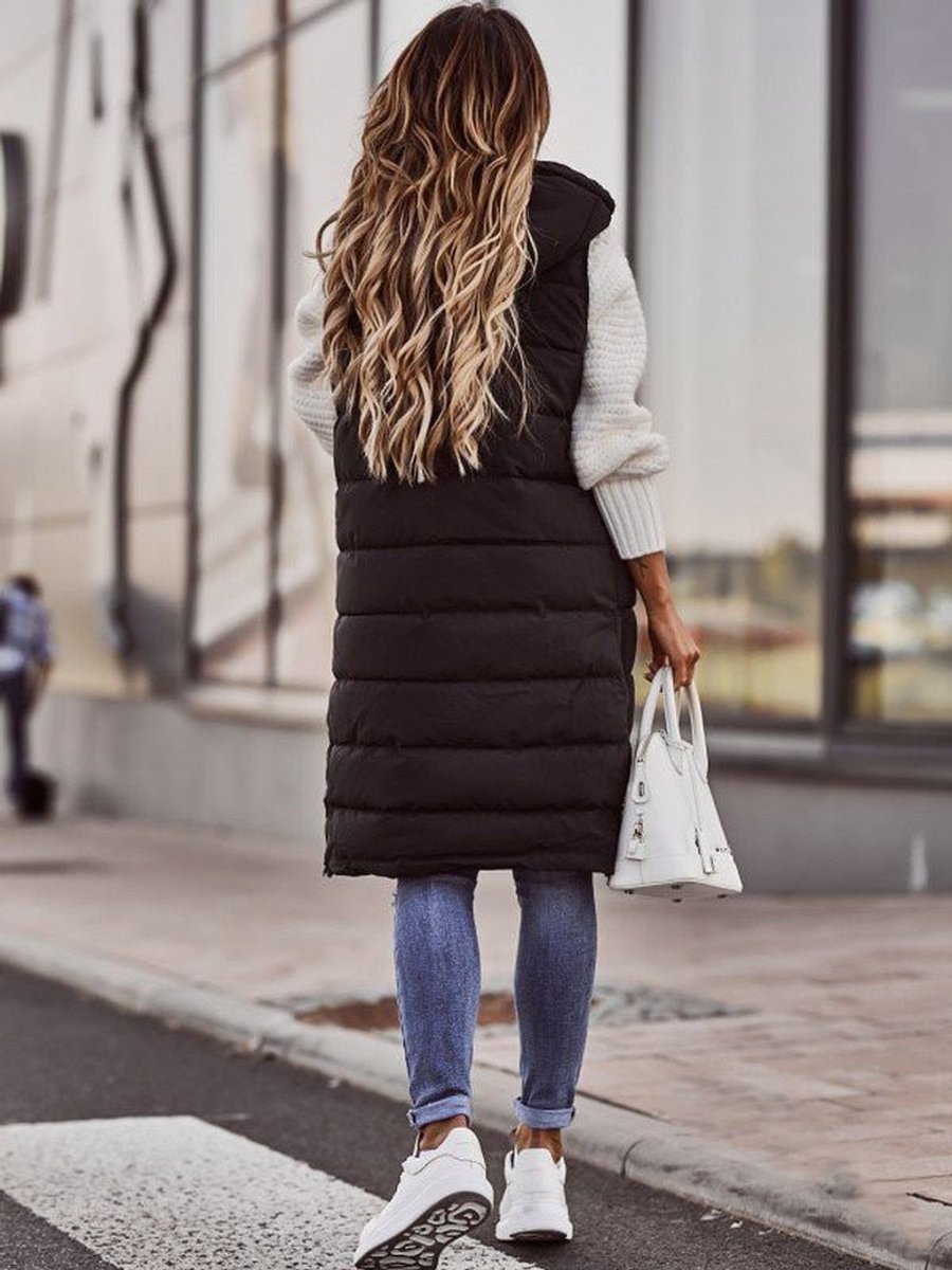 Valerie | Women's Quilted Hooded Sleeveless Puffer Jacket