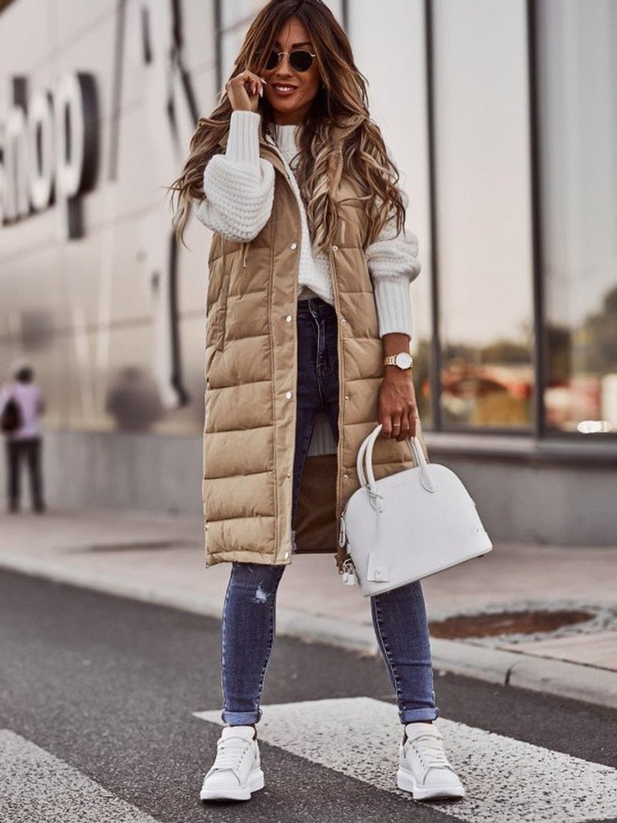 Valerie | Women's Quilted Hooded Sleeveless Puffer Jacket