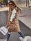 Valerie | Women's Quilted Hooded Sleeveless Puffer Jacket - Beige