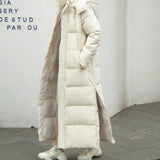 Caroline | Women's Quilted Padded Puffer Jacket - Beige