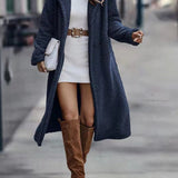Isabel | Women's Hooded Oversized Relaxed Fit Puffer Jacket - Navy