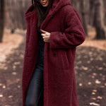 Isabel | Women's Hooded Oversized Relaxed Fit Puffer Jacket - Red