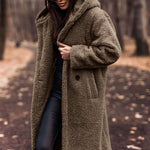 Isabel | Women's Hooded Oversized Relaxed Fit Puffer Jacket - Khaki
