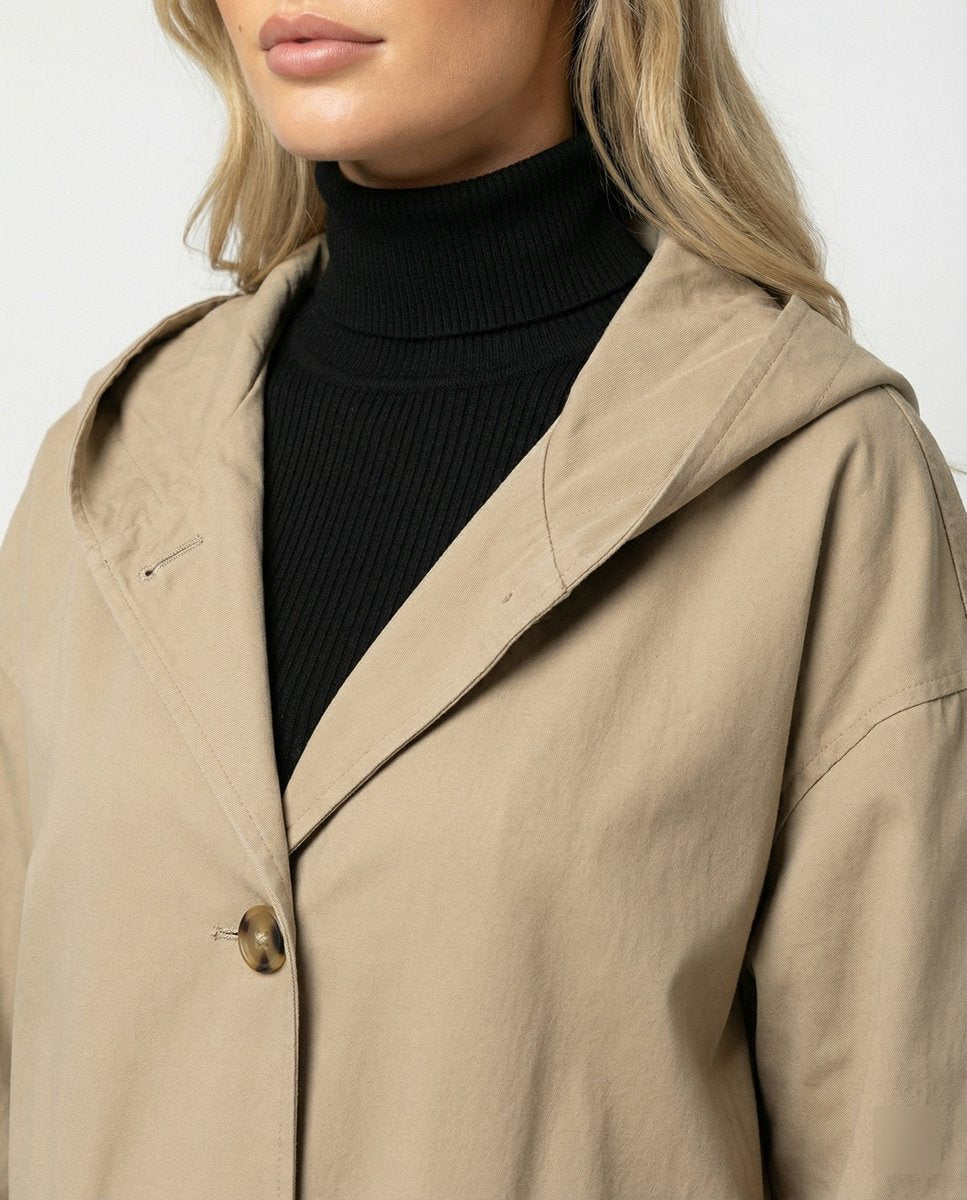Amber | Women's Hooded Waterproof Trench Coat