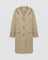Amber | Women's Hooded Waterproof Trench Coat - Beige