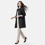Greta | Women's Double Breasted Wool Blend Trench Coat