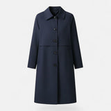 Greta | Women's Double Breasted Wool Blend Trench Coat