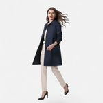 Greta | Women's Double Breasted Wool Blend Trench Coat