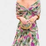 Stephanie | Women's Off Shoulder Ruched Maxi Cocktail Dress